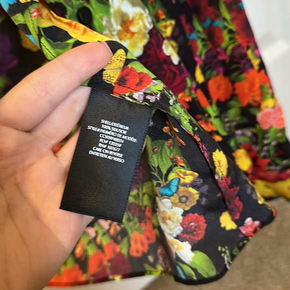 Floral silk blouse - Picture 4 of 6